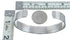 Sterling Silver Native American Navajo Cuff Bracelet KX121348